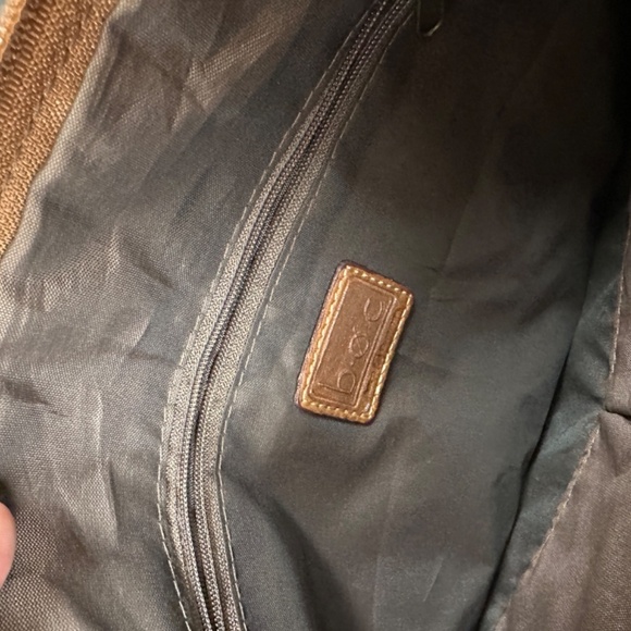 *BOC* Lt. Brown Leather Shoulder Purse - Picture 7 of 8